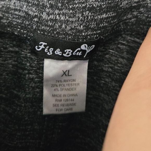 Fig & Blu Elegant Gray Women's Skirt Size XL - Picture 2 of 3